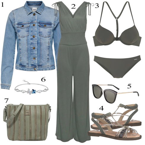 Comment poter Noir Accessoire Lunette de Soleil le specs avec Gris/Vert foncé/Vert/Marron Costume Pantalon Elégant/Costume Pantalon de Mariage/Costume Pantalon Moderne/Costume Pantalon/Combinaison Élégante/Combinaison Mariage/Combinaison Plissée/Combinaison à Bretelles/Combinaison Jambe Large/Combinaison d'Été Lascana