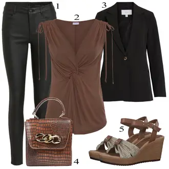 Long tenues avec Noir Veste de Blazer/Blazer Boyfriend/Blazer Casual/Veste en Cuir pour hommes/Blazer Élégant/Veste en Cuir pour Homme/Veste en Cuir/Manteau Vila "tenues parfaite"