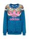 ADIDAS ORIGINALS Sweatshirt BORBOMIX blau / mischfarben / pink