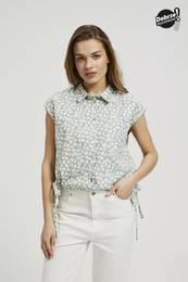 Women's patterned shirt - olive