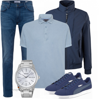 Outfit mit Weiß Sneaker/Leder Sneaker Puma "Cooles Outfit"
