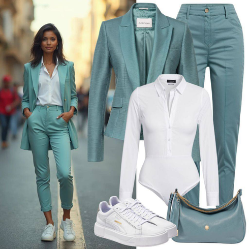Comment poter Turquoise/Bleu clair Manteau/Pantalon Grande Taille/Tricot Grande Taille/Blouse et Tunique/Costume Blazer Court/Veste en Cuir pour Homme/Veste en cuir pour hommes/Blazer Élégant/Blazer Chemisier/Blazer en Tricot/Blazer Boyfriend/Blazer Casual/Costume De Loisirs LOLALIZA avec Turquoise/Bleu clair Manteau/Pantalon Grande Taille/Tricot Grande Taille/Blouse et Tunique/Blazer Court/Veste en Cuir pour Homme/Veste en cuir pour hommes/Blazer Élégant/Blazer Chemisier/Blazer en Tricot/Blazer Boyfriend/Blazer Casual/Costume De Loisirs LOLALIZA