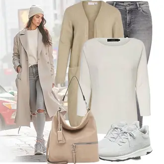 Outfit mit Schmaler Sneaker Fitflop "Stylische Kombination für den Frühling"