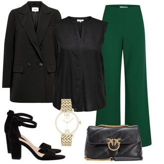 Outfit met zwart Lederen jas Only "Elegante zomeroutfit"