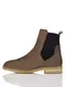 find. Andy-03w4-012 Chelsea Boots, Graues Nubuk, 38 EU