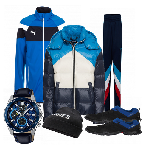 Blau Sportjacke Puma kombinieren
