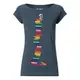 FellHerz Damen T-Shirt Books Girl Bio und Fair (Graublau, M)