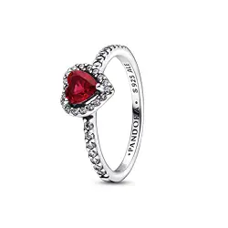 Pandora Anillo Timeless 198421C02-56 corazón rojo