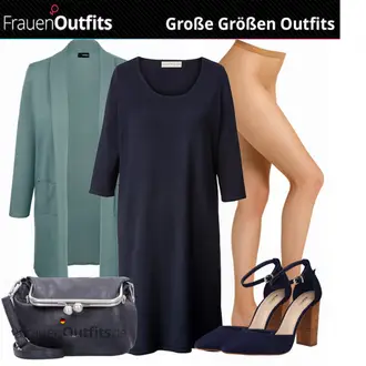 Outfit mit Schwarz High Heel Aldo "Plus Size Mode"