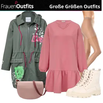 Lack Outfit mit Creme/Beige/Khaki/Weiß SchnürStiefelette/Klassischer Stiefel/SpringerStiefel/Flache Stiefelette/Winter Sneaker About You "Farbliches Outfit für Mollige"Look: Uni, Outdoor, Techno, Unisex, Trendige, Sportlich, Lack, Casual, Löwe, Schick, Esthetische, Streetwear