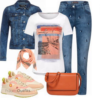 Outfit mit Sneaker SCOTCH & SODA "Perfekt für den Frühling"