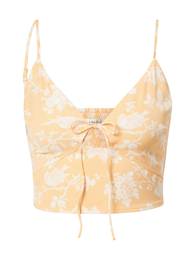 Top jasně oranžová / offwhite