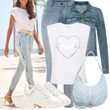 Ronde Jeans Taille Haute Tenues pour Femmes image