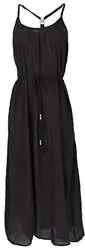 GURU SHOP Sommerkleid, Maxikleid, Strandkleid, Hippiekleid, Schwarz, Synthetisch, Size:S/M (40), Lange & Midi-Kleider Alternative Bekleidung