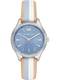 Michael Kors Uhr MK2807 weiß / hellblau / hellbraun / silber