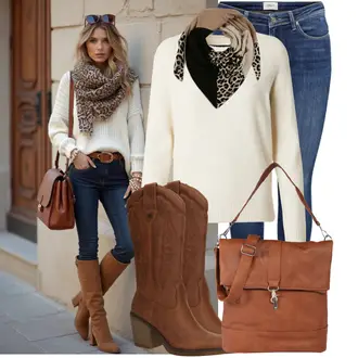 Winter Outfit mit Blau/Dunkelblau/Hellblau Lederjacke/Low Rise Jean/Low Waist Jean/Push up Jeans/Slim Fit Jeans/Cuir Chaussures/Winterjacke Only "Cooler Look für den Frühling"