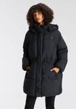 Schwarz Oversize Parka-übergangsjacke für Damen image