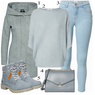Outfit sa Siva Čizmica Dockers by Gerli "Idealno za jesen"