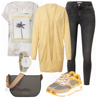 Outfit mit Beige Sneaker GANT "Lässiger Freizeit Look"