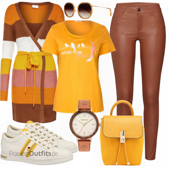 Outfit mit Grau Sneaker Geox "Farbenfrohe Frühlings Outfits"