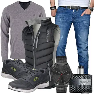 Outfit mit james bond "Lässiger Freizeit Look"