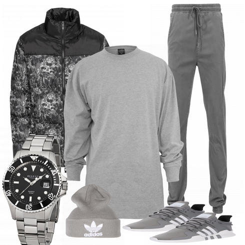 Grau Accessoire Hut Adidas kombinieren