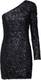 Bardot Jurk ''''ABIGAIL SEQUIN DRESS''''  zwart