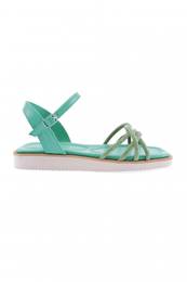 535-23y Women's Cross Silver Stone Sandals