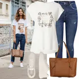 Weiße Tommy Hilfiger Sneaker Outfits image