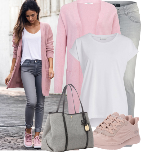 Kombinirajte Pink Sport cipela za trčanje/gimnastička papuča/Obuća za trening/Tenisica za fitness Skechers