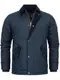 Indicode Herren INAldos Steppjacke mit Cordkragen und Rautensteppung   Daunenjacke für Männer Navy M