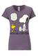 LOGOSHIRT T-Shirt ''''Snoopy'''' gelb / dunkellila / wei