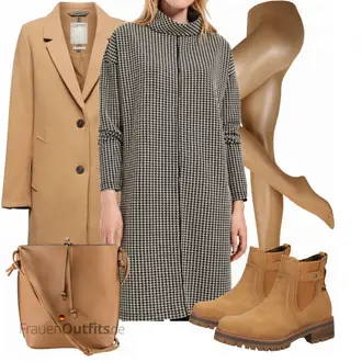 Outfit mit Braun HALLHUBER "Elegantes Herbst Outfit"