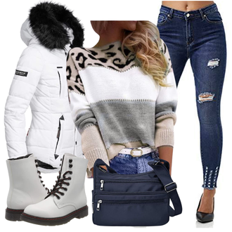 Winter Outfits Leichte 3/4-lang mit Dunkelblau/Hellblau/Blau Mannstasche/Tragetasche/Schulranzen/Reisetasche/Schultertasche/Diabetiker-Tasche VOLGANIK ROCK "Modisches Winter Outfit"