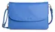 SADDLER Olivia Handtasche weiches Nappaleder 3 Fächer Clutch - Elektrische Blau