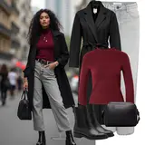 Boyfriend Jeans Outfits Sommer für Damen image