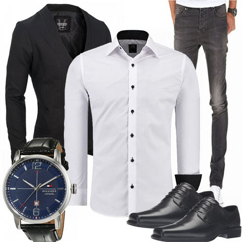 Weiß Accessoire J'S FASHION kombinieren
