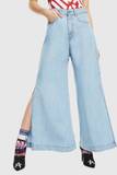 Flower Power Culotte Kavbojke za dame image