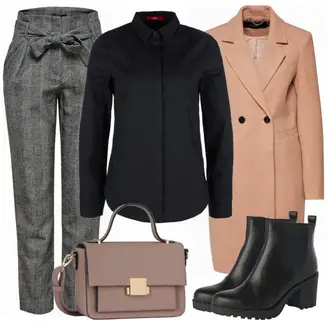 Outfit mit Schwarz Stiefel Chelsea Boot Vagabond Shoemakers "Smart"