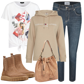 Outfit mit Braun Stiefel ESPRIT "Perfekt für den Herbst"