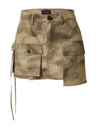 Sukně 'Camo' khaki / olivová