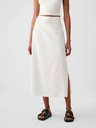 White women's linen skirt