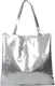 Metallic Shopper - Zilver   38 x 36,5 cm   Tote Bag / Schoudertas   Fashion Favorite