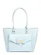LYDC London Shopper in Lederoptik hellblau