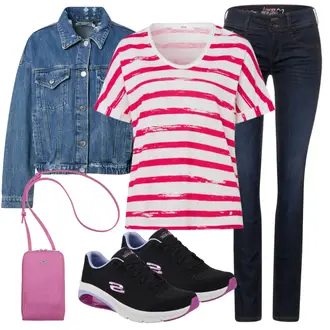 Herbst Outfit mit Blau/Hellblau Jeansjacke/Kurze Jeansjacke/Vintage Jacke tomorrow "Schickes Sommer Outfit"