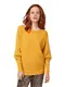 TOM TAILOR Denim Damen Ottoman Pullover, Gelb (Sunflower 10744), M
