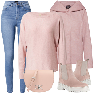 Outfit mit Beige/Grau Stiefel Gabor "Outfit Für Den Herbst"
