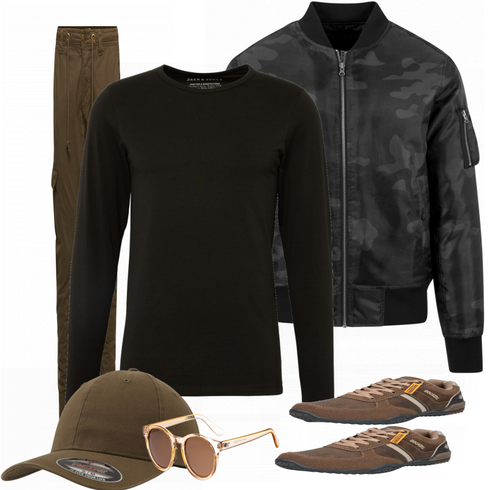 Grün Sportschuh Dockers by Gerli kombinieren