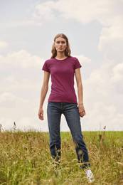 Iconic Burgundy Women's T-shirt in combed cotton