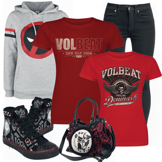 Outfit mit Grau Deadpool "Herbstliches Freizeit Outfit"